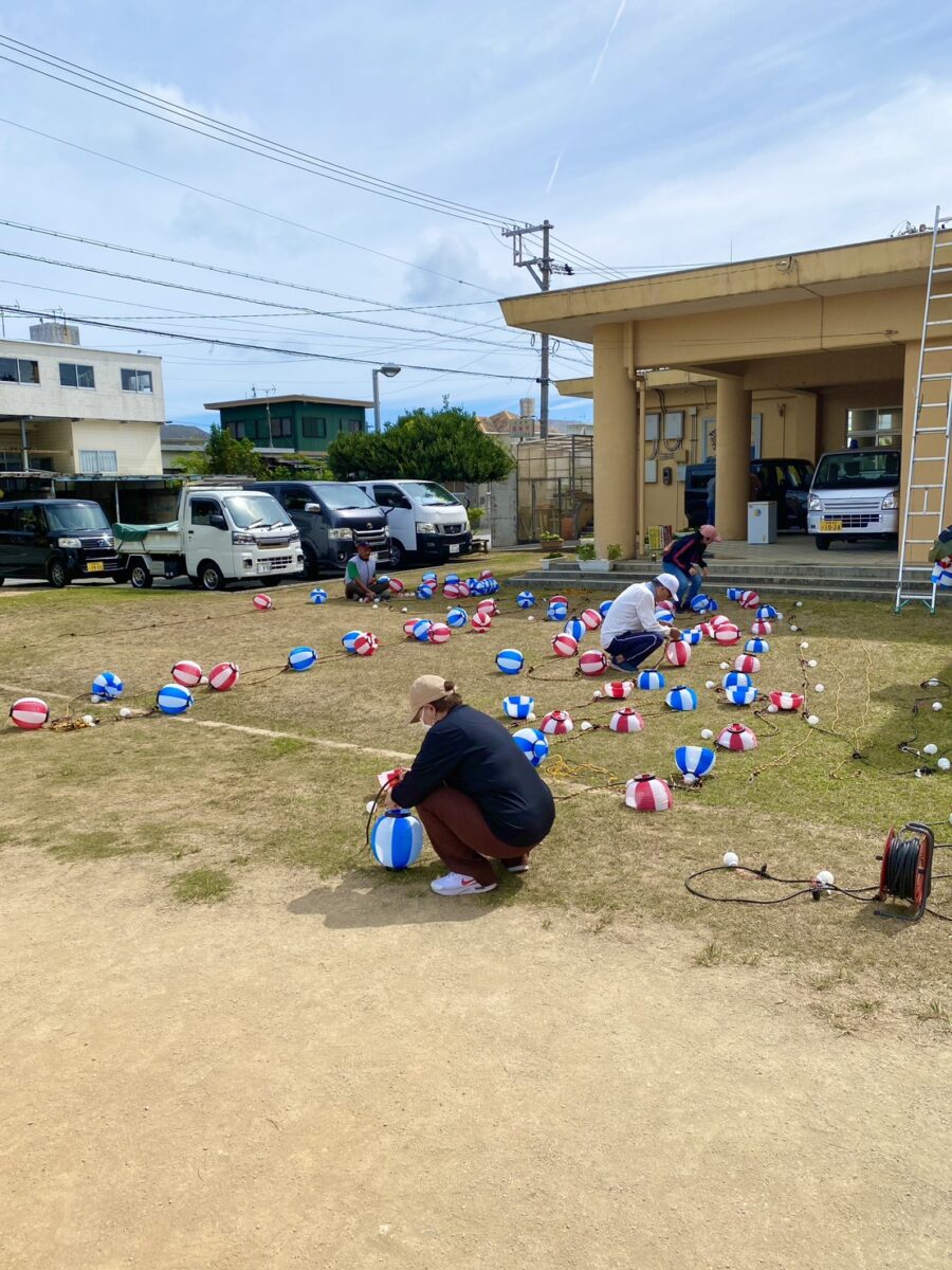 R８年つきしろ納涼夏まつり準備